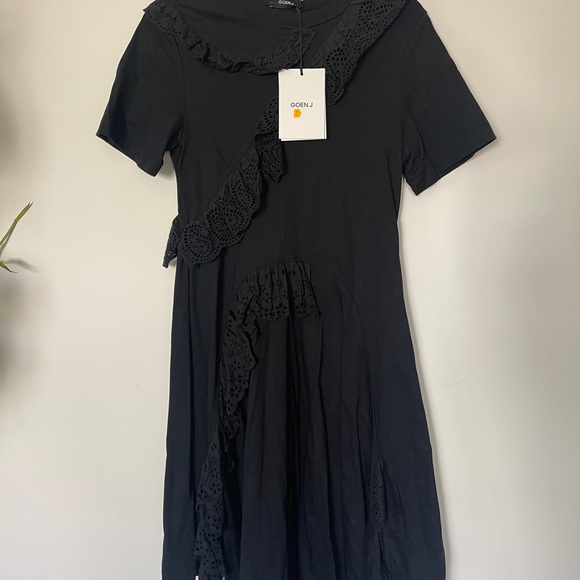 Goen J Black Midi Summer Tshirt Dress